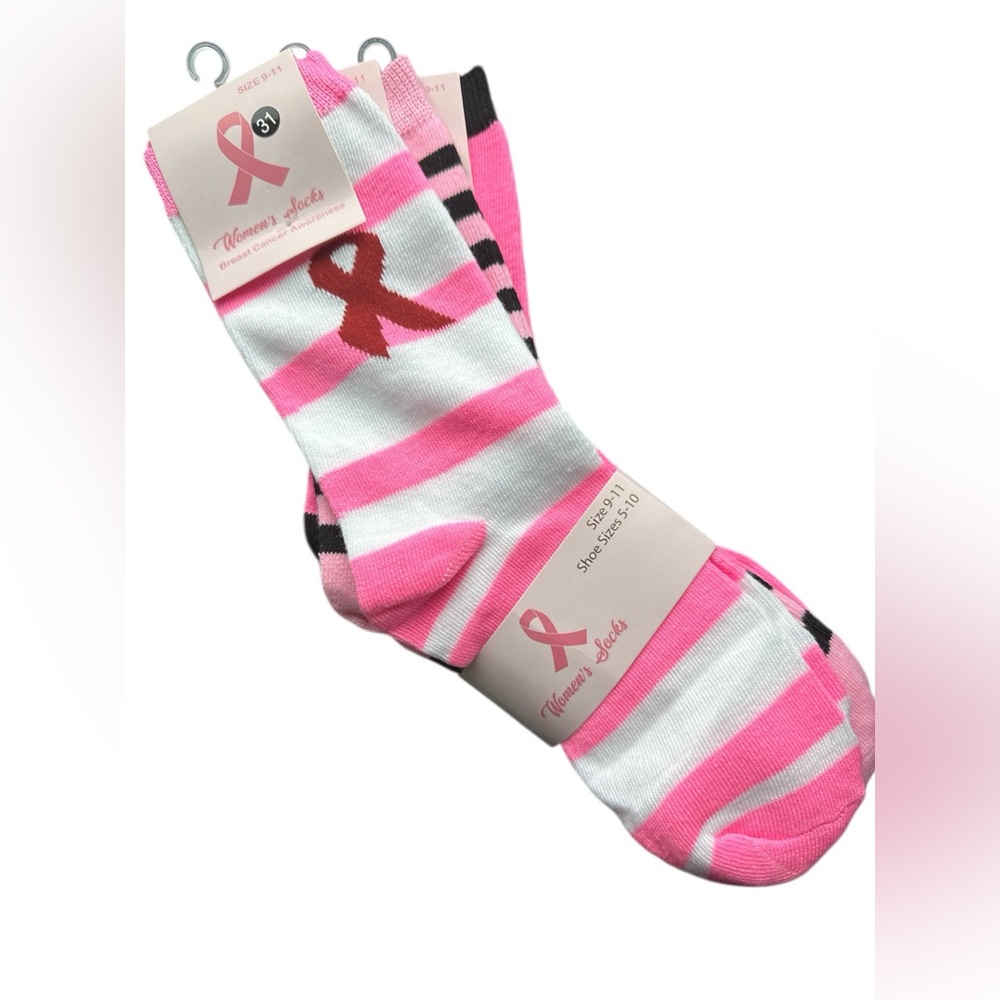 Socks 3-pack Breast Cancer Awareness Women’s Size 9-11